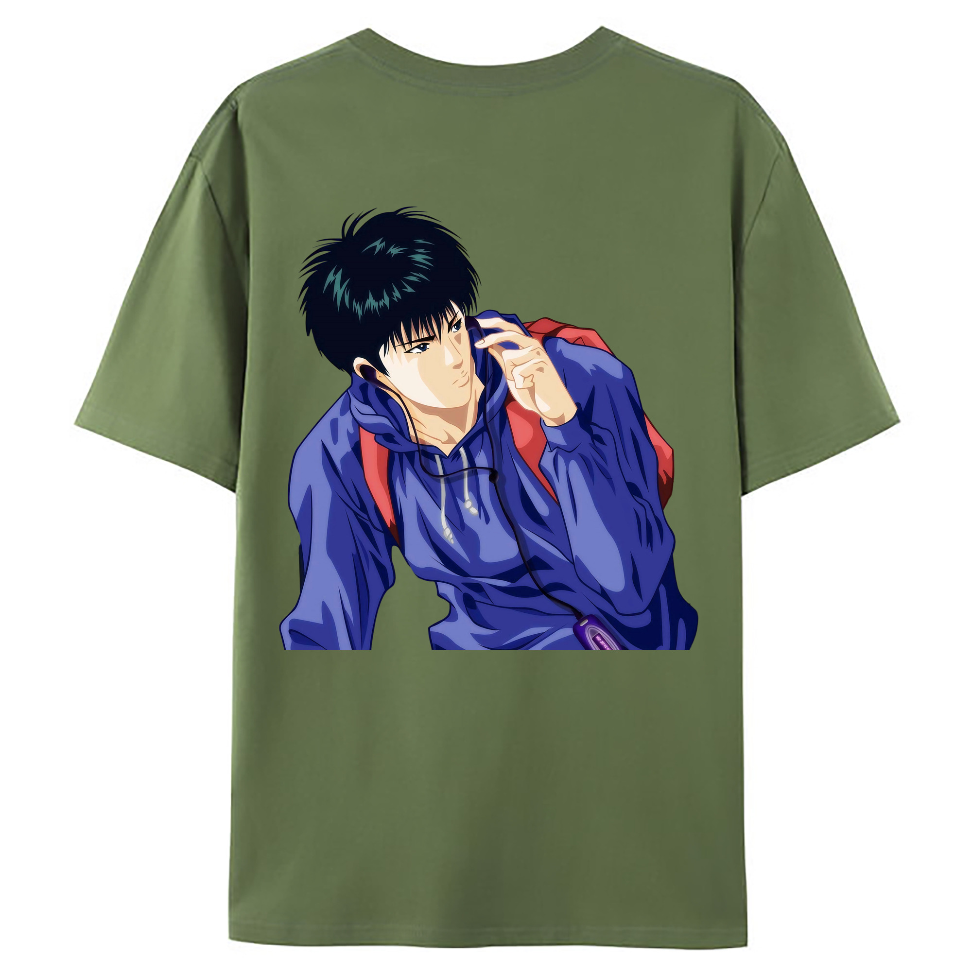 （画像用） SLAM DUNK／スラムダンク 綿100％ メンズ半袖Tシャツ（バックプリント） 通気性